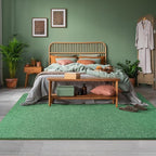 AROGAN Small Washable Area Rugs for Bedroom, 2×4 Runner Rug with Memory Foam for Hallway, Non Slip Fluffy Carpet Indoor Rug Runner for Kitchen, Bedside, Entryway Bathroom Home Decor, Matte Green