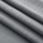 Dark Gray Curtains for Living Room Back Tab Modern Farmhouse Semi Sheer Gray Curtains 45 inches Long 2 Panels Set Muted Neutral Window Curtain for Dining Room Bedroom 52x45