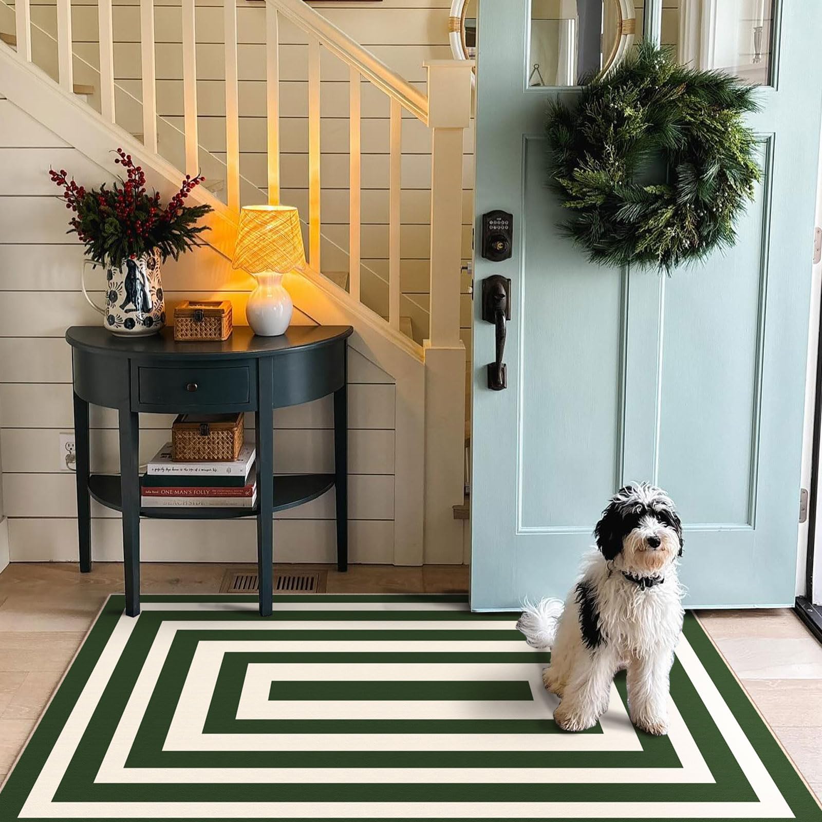 Othilic 3x5 Modern Entry Rug - Washable Indoor Outdoor Mats for Front Door