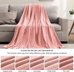 BEDELITE Fleece Blankets Queen Size Pink Throw Blankets for Bed, Luxury Plush Cozy Fuzzy Blanket 90x90 inches, Super Soft Warm Lightweight Throw Blanket All Seasons Suitable