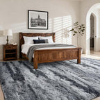 9x12 Ft Extra Large Shag Rugs for Living Room, Ultra Soft Fluffy Furry Area Rugs for Bedroom Indoor Floor, Aesthetic Carpet for Kids Home Decor (Grey)
