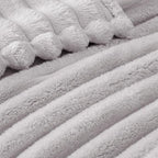 Exclusivo Mezcla Striped King Size Fleece Blanket for Bed, Couch, 90"x104"