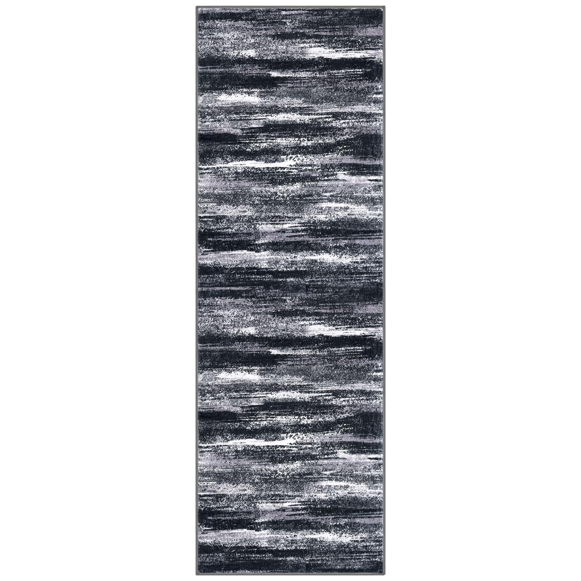 Lansny Abstract Washable 2x6 Runner Rug Non Slip Runners for Hallway