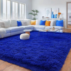 Quntue Rugs for Living Room 6x9, Soft Shaggy Modern Shag Area Rug for Bedroom, Upgrade Non-Slip Plush Fluffy Carpet for Kids Boys Girls Room Home Decor Aesthetic, Royal Blue