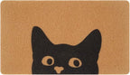 UINI Door Mat Outdoor Indoor Welcome Mats, Cute Cat Front Doormat, Non Slip Durable Entrance Rugs for Front Door, Inside Outside Entry, Porch, Resist Dirt, 17" x 30", Easy to Clean