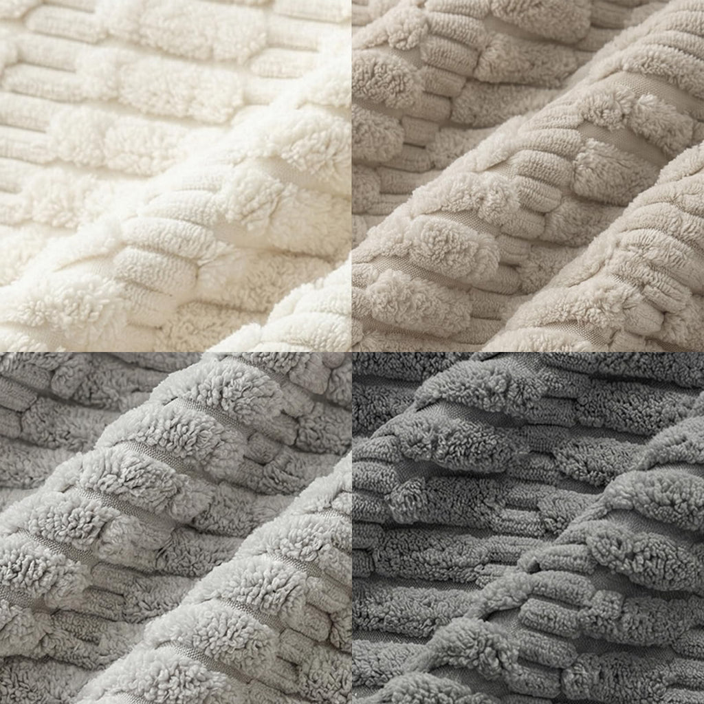 Fancy Homi 4 Packs Decorative Throw Pillow Covers for Living Room Couch Bed, Modern Farmhouse Boho Home Décor Accent Cushion Case, 26" x 26", Grey Series
