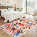 Babovid Blush Area Rug 6x9 for Living Room Bedroom