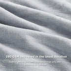Bedsure GentleSoft Fleece Blankets Queen Size Light Grey - Bed Blanket Soft Lightweight Plush Fuzzy Cozy Luxury Microfiber, 90x90 inches
