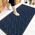 OLANLY Front Door Mat Outside 47x23, All-Season Absorbent Rubber Doormat