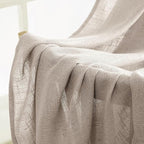 MIULEE Natural Linen Curtains 72 Inch Length 2 Panels for Bedroom Living Room, Soft Linen Textured Window Drapes Semi Sheer Light Filtering Back Tab Rod Pocket Farmhouse Modern Burlap Look Decor