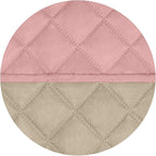 PureFit Reversible Quilted Sofa Cover, Water Resistant Slipcover Furniture Protector, Washable Couch Cover with Non Slip and Elastic Straps for Kids, Dogs, Pets (Oversized Recliner, Pink/Beige)
