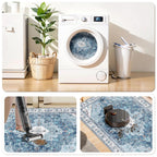 SERISSA 4x6 Washable Non Slip Boho Area Rug for Bedroom