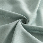 MIULEE Sea Green Linen Curtains 96 Inch Long for Bedroom Living Room, Soft Thick Linen Textured Window Drapes Semi Sheer Light Filtering Back Tab Rod Pocket Burlap Look Aqua Decor, 2 Panels
