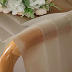 OWENIE Taupe Sheer Curtains 84 inches Long for Bedroom Living Room 2 Panels Set, Rod Pocket Solid Taupe Curtain, Soft Touch Elegant Voile Curtains & Drapes for Nursery, 42"x84", 2 Pcs