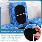 hyha Printed Couch Cushion Covers, Sofa Covers Washable for 2 Cushion Couch