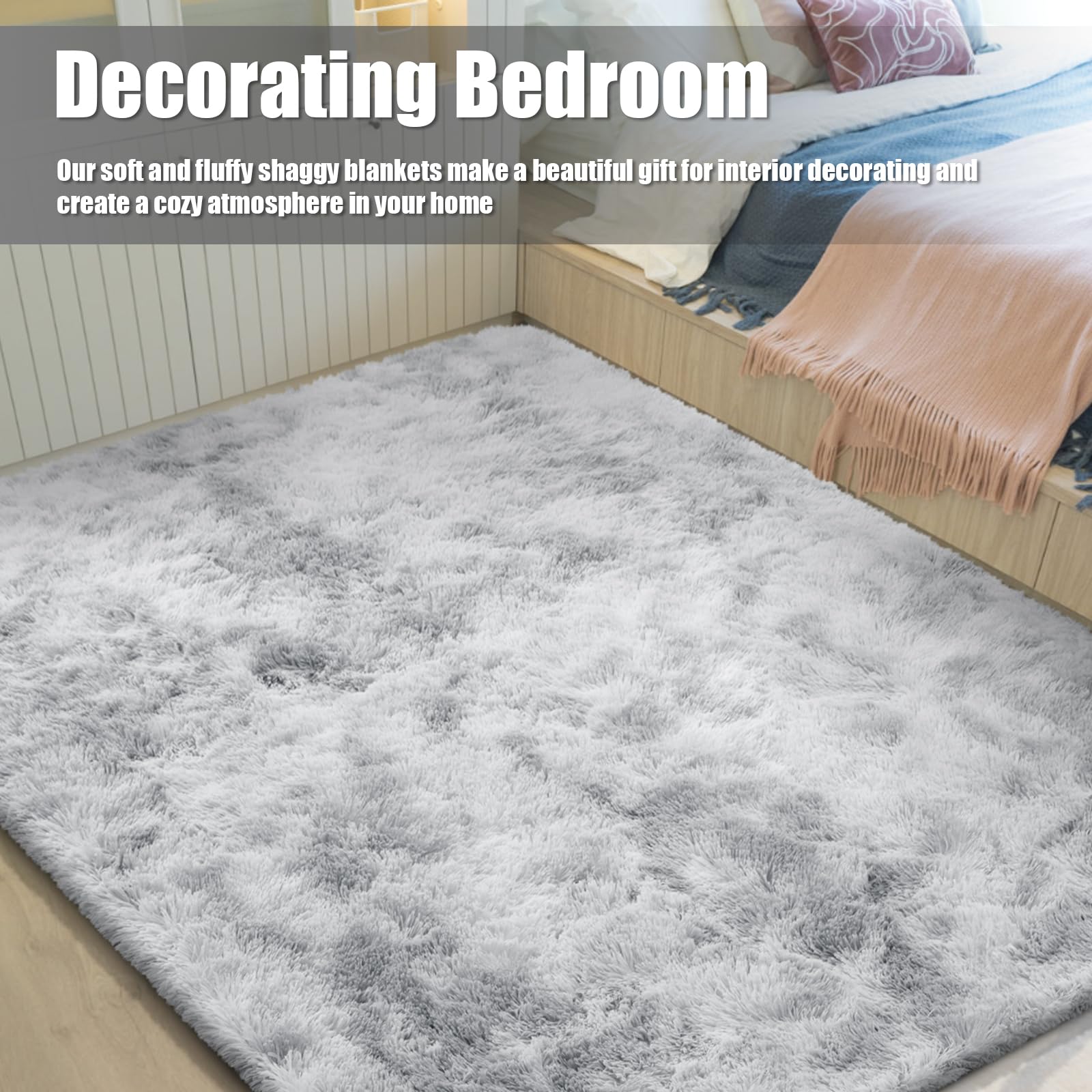 yulidayang Ultra Soft Fluffy Area Rugs for Bedroom Living Room,10x14 Rug