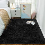 Ophanie Green Grass Area Rugs for Bedroom, 3x5 Shag Fluffy Carpet, Fuzzy Furry Plush Soft Cute Kids Baby Girls Shaggy Bedside Floor Rug for Teen Nursery Decor Aesthetic with Over 99 pcs Pile fibers