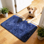 yulidayang 2x3 Area Rugs for Bedroom,Blue Small Fluffy Shag Rug