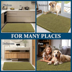 OLANLY Dog Door Mat for Muddy Paws 59x20, Super Absorbent Chenille Mud Mat