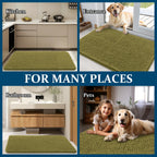 OLANLY Dog Door Mat for Muddy Paws 36x24, Super Absorbent Chenille Mud Mat