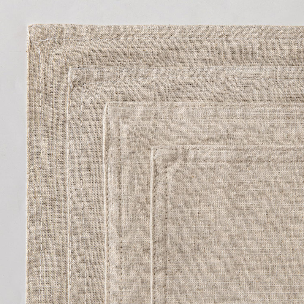 MIULEE Beige Boho Linen Decorative Pillow Covers 24x24 Inch Pack of 4