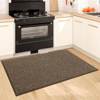 BEQHAUSE Kitchen Rugs 32"x48", Non-Slip Kitchen Mats for Floor, Super Absorbent and Stain Resistant Kitchen Rugs, Machine Washable Rugs for Kitchen, Hallway, Laundry & Sink, Brown