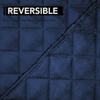 Easy-Going Oversized Recliner Cover Reversible Couch Cover Sofa Cover for Living Room Water Resistant Furniture Protector with Elastic Straps for Pets Dog (Oversized Recliner, Navy/Navy)