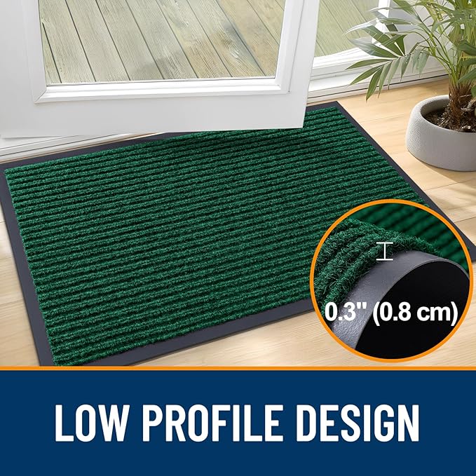 OLANLY Front Door Mat 59x40, Waterproof Heavy-Duty Indoor Outdoor Doormat
