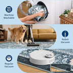 GarveeHome Provence Misty Blue 2.5 x 8 Washable Kitchen Runner Rugs Non Slip Vintage Boho Cottage Long Rug for Hallways Bedroom Entryway Bathroom Mat with Rubber Back