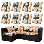 SUKAIKEQA 8PCS Patio Cushion Covers.Patio Furniture Couch SeatSlipcovers