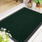 Smiry Front Door Mat Outside Entrance, Natural Rubber Doormat, 71x23 Inch