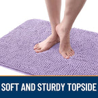 OLANLY Dog Door Mat for Muddy Paws 70x24, Absorbs Moisture and Dirt, Absorbent Non-Slip Washable Doormat, Quick Dry Chenille Mud Mat for Dogs, Entry Indoor Entryway Carpet for Inside Floor, Lavender