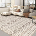 Nakagishi Boho 10x12 Area Rug Living Room Rugs Machine Washable Dark Brown