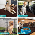 OLANLY Dog Door Mat for Muddy Paws 36x24, Super Absorbent Chenille Mud Mat