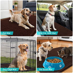 OLANLY Dog Door Mat for Muddy Paws 47x17, Super Absorbent Chenille Mud Mat