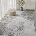 3 x 5 Rug Small Non Slip Area Rug Ultra Soft Machine Washable Low Pile Modern Abstract Dahlia Indoor Carpet Rugs for Bedroom Living Room Entryway Kitchen Bedside, Grey