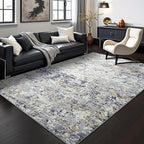Toneed Washable 5x7 Area Rug with Non-Slip Backing for Living Room
