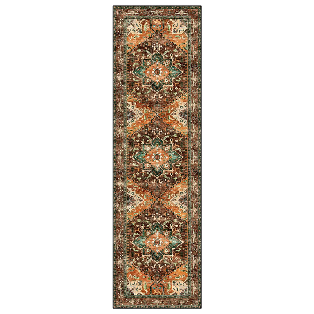 Yamaziot Washable Runner Rug, 3x10 Non-Slip Boho Hallway Kitchen Rug