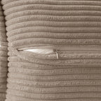 MIULEE Decorative Throw Pillow Covers for Couch 20x20 Inch Light Brown