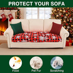 Smiry Printed Couch Cushion Covers, Stretch Soft Couch Covers for Sofa, Washable Non-Slip Sofa Slipcover Furniture Protector for Indoor and Outdoor (3 Pack, Burgundy)