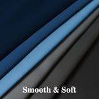 Yakamok Blackout Ombre Dark Blue and Black Curtains for Bedroom, Gradient Room Darkening Curtains, Grommet Thermal Insulated Light Blocking Window Drapes/Curtain for Living Room,52 x 84 Inch,2 Panels