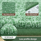 AROGAN Washable 5×7 Living Room Rug, Modern Area Rugs with Soft Memory Foam for Bedroom, Minimalist Non-Slip Indoor Floor Carpet for Dining Room Office Kids Playroom Decor, Sage Green