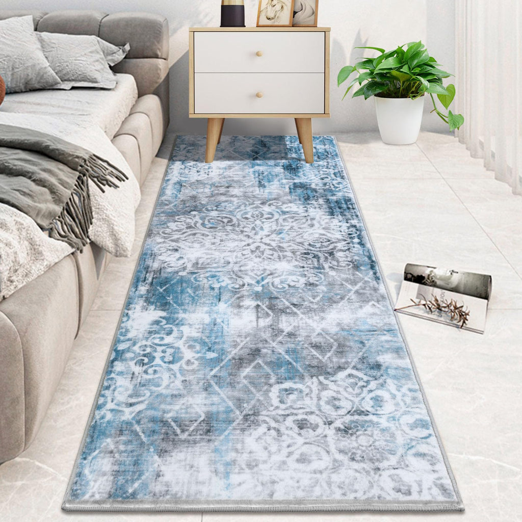 HEBE Hallway Runner Rug 2'x6', Washable Non Slip Kitchen Rug Runner