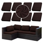 SUKAIKEQA 8PCS Patio Cushion Covers.Patio Furniture Couch SeatSlipcovers