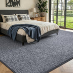 5x7 Grey Blue/White Area Rug Non-Slip Washable Soft for Living Room Bedroom