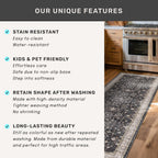Large 3x5 Entryway Rug Indoor - Washable Non-Slip Low Pile Ultra Soft Area Rug for Large Kitchen, Bedroom Bedside, Mudroom - Distressed Boho Modern Aesthetic Geometric Decor, Ashen/Multi
