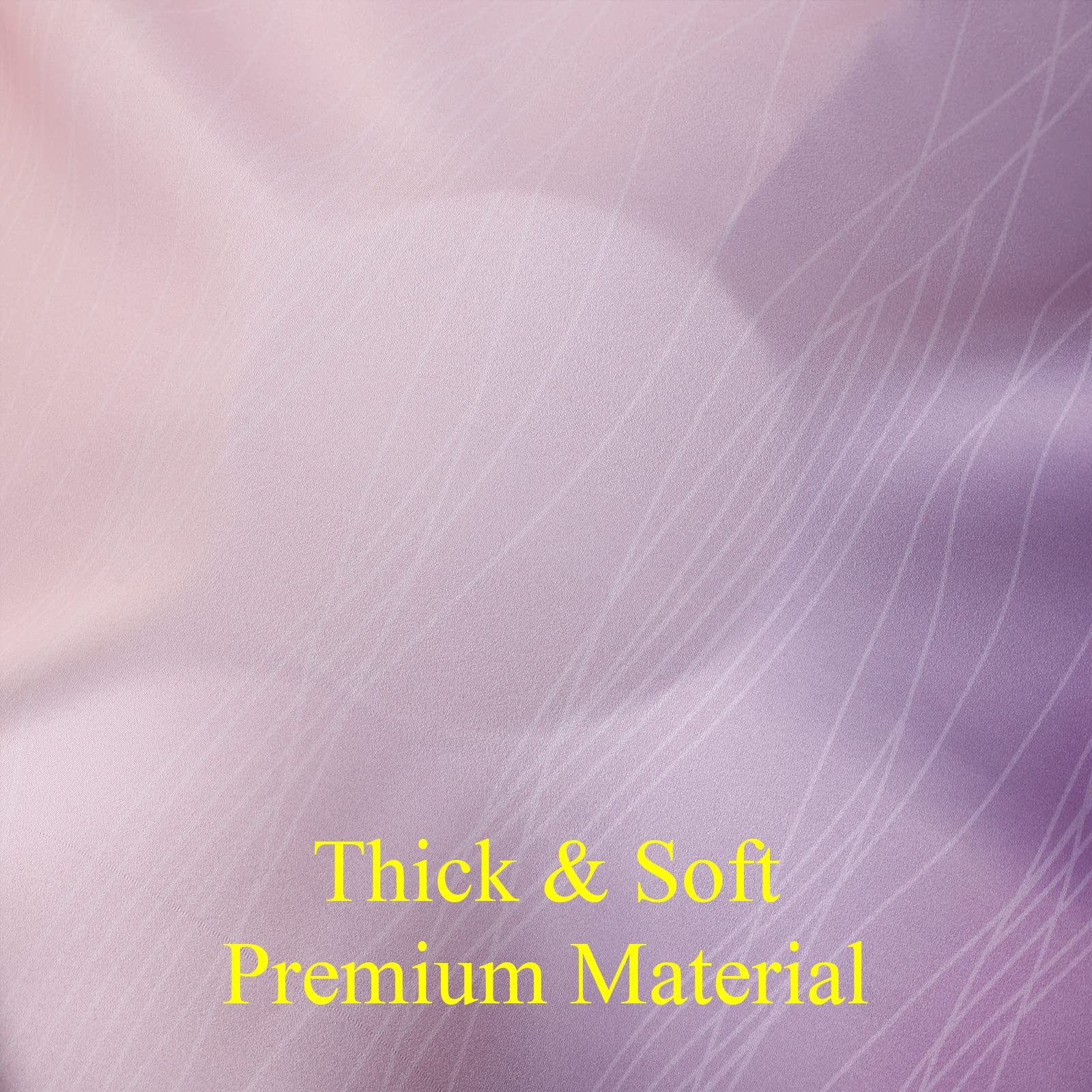 Pink and Purple Ombre Blackout Curtains for Girls Bedroom 36 Inches Long