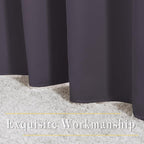 NICETOWN Bedroom Curtains Room Darkening Draperies - Greyish Purple Room Darkening Drapes/Panels for Bedroom, Grommet Top 2-Pack, 52 x 63 inches Long, Thermal Insulated, Privacy Assured