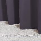 NICETOWN Room Darkening Grommet Panels - (52 inches Width, Greyish Purple, 2 Panels) Baby Room Window Curtains 108 inches Long, Privacy Draperies