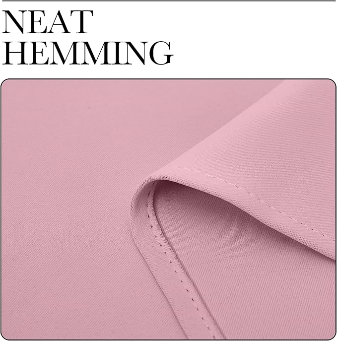 NICETOWN Blackout Curtain Panels for Bedroom, 2 Panels, W42 x L60 inches, Rouge Pink, Thermal Insulated Grommet Top Blackout Draperies and Drapes